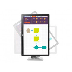 HP EliteDisplay E242 24-skärm med IPS-panel (brugt) (Tilbud)