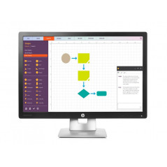 Billig computerskærm - HP EliteDisplay E242 24-skärm med IPS-panel (brugt) (Tilbud)