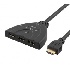 Skærmkabel & skærmadapter - Deltaco HDMI-switch med tre ingångar (4K)