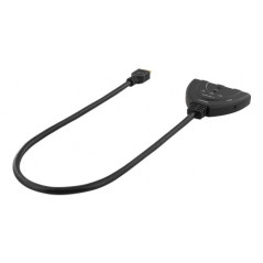 Skærmkabel & skærmadapter - Deltaco HDMI-switch med tre ingångar (4K)