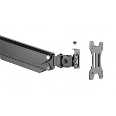 Tilbehør til computerskærme - Bordstativ med gasfjeder og VESA til 2x computerskærme 17-32", skærmarm