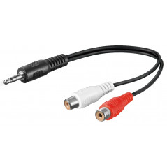 3,5 millimeter til RCA Y adapter