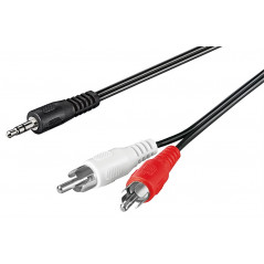 Goobay lydkabel 3,5 mm til 2x RCA