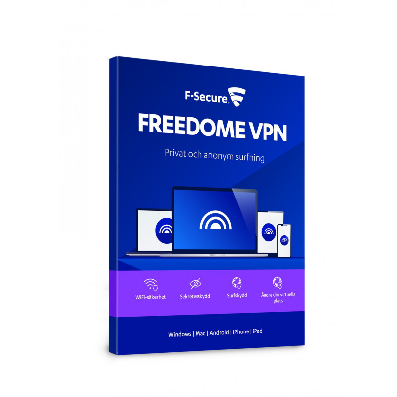 Tablet tilbehør - F-Secure Freedome VPN 1 år 3 brugere