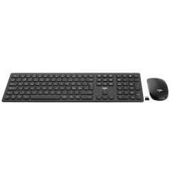 Tastaturer - iiglo lydløst trådløst tastatur og mus