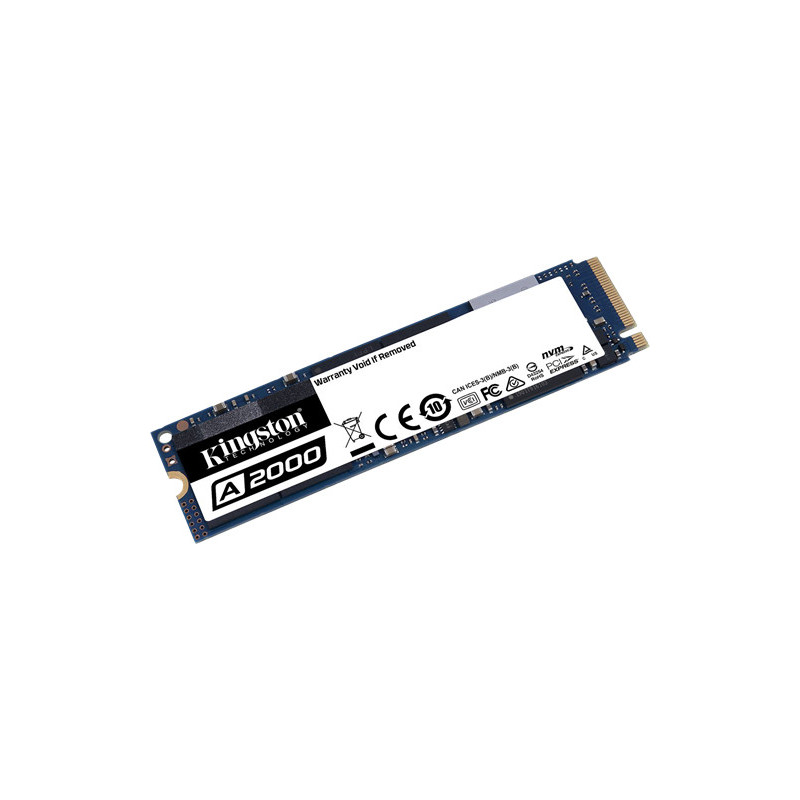Harddiske til lagring - Kingston A2000 250GB NVMe M.2 SSD 2280