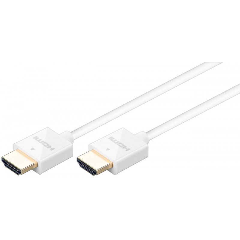 Skærmkabel & skærmadapter - Goobay 2 meters slank HDMI-kabel