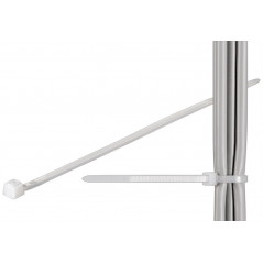 Kabelstrips 100-pack hvid (20 cm)