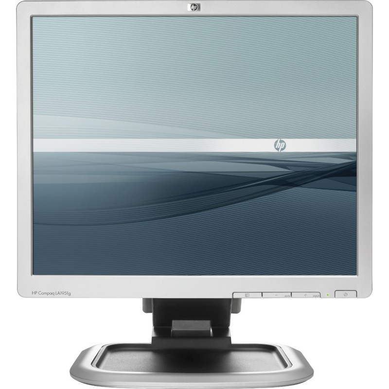 Brugte computerskærme - HP 19" LCD-Skärm (beg med repor)