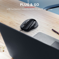 Gaming-mus - Trust Voca Ergonomisk USB-mus