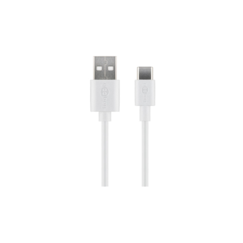 USB-C-kabel - Goobay USB-C til USB-kabel charge & sync hvidt 3A 15W